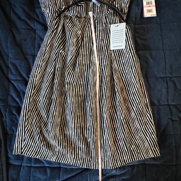 Vince Camuto Black and White Striped Dress - Picture 12 of 14